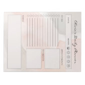 Simple Brown and Beige Minimalist Daily Planner Notitieblok (Voorkant)