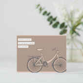 Simple Brown Bike  Briefkaart (Staand voorkant)