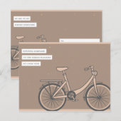Simple Brown Bike  Briefkaart (Voorkant / Achterkant)