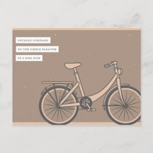 Simple Brown Bike  Briefkaart