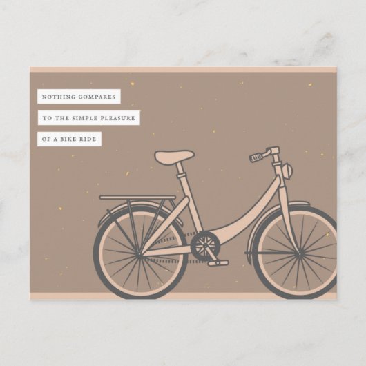 Simple Brown Bike  Briefkaart (Voorkant)