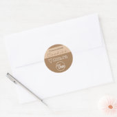 Simple Brown Food Cake Cookie Labels (Envelop)