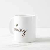 Simple Brown "Morning" Koffiemok (Voorkant links)