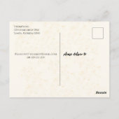 Simple Brunch en Bubble Champagne Vrijgezellenfees Briefkaart (Achterkant)