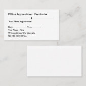 Simple Budget And Bulk Office Appointment Cards Afsprakenkaartje (Voorkant / Achterkant)