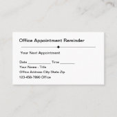 Simple Budget And Bulk Office Appointment Cards Afsprakenkaartje (Voorkant)