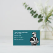 Simple Budget Handyman Business Profile Cards Visitekaartje (Staand voorkant)