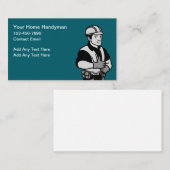 Simple Budget Handyman Business Profile Cards Visitekaartje (Voorkant / Achterkant)