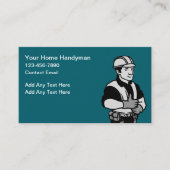 Simple Budget Handyman Business Profile Cards Visitekaartje (Voorkant)