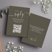 Simple Budget QR Code RSVP Wedding