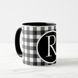 SImple buffalo plaid monogram Mok