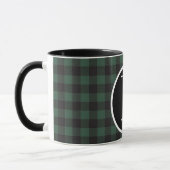 SImple buffalo plaid monogram Mok (Links)