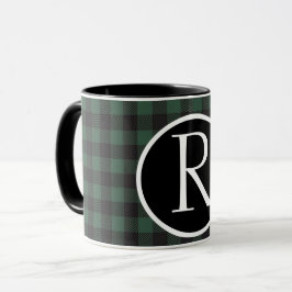 SImple buffalo plaid monogram Mok