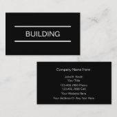 Simple Builder-Visitekaartjes Visitekaartje (Voorkant / Achterkant)
