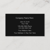 Simple Builder-Visitekaartjes Visitekaartje (Achterkant)