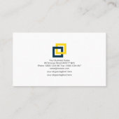 Simple Building Block Column Structure Engineering Visitekaartje (Achterkant)