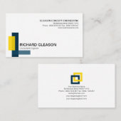 Simple Building Block Column Structure Engineering Visitekaartje (Voorkant / Achterkant)