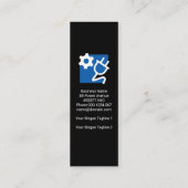 Simple Bulb Flash Light Bam Electricia Mini Visitekaartje (Achterkant)