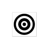 Simple Bullseye Target symboolstempel Rubberstempel (Afrduk)