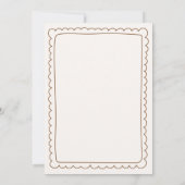 Simple Bun in the Oven Baby Shower Invitation Kaart (Achterkant)