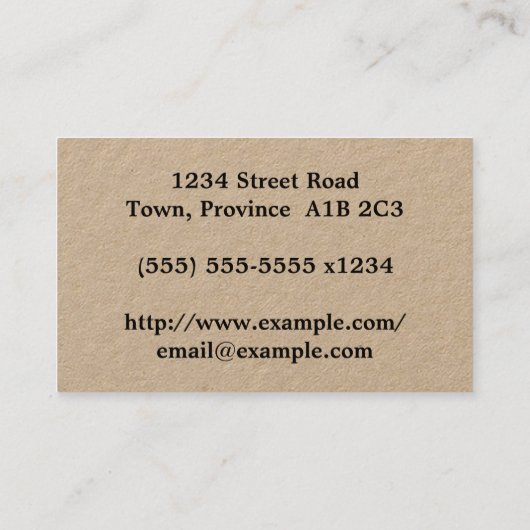 Simple Business Adviser Visitekaartje (Achterkant)