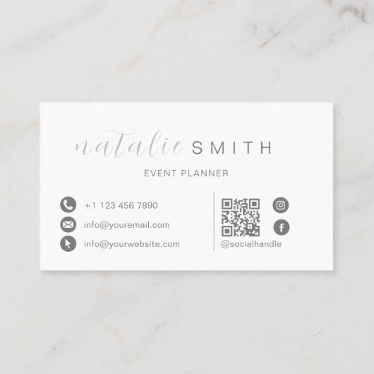 Simple Business Card-template Visitekaartje (Achterkant)