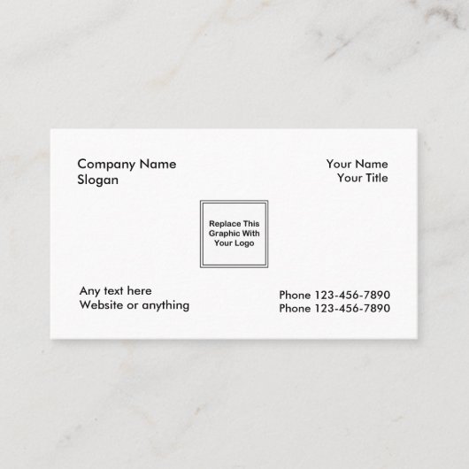 Simple Business Card-template Visitekaartje (Voorkant)