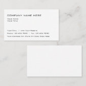 Simple Business Card-template Visitekaartje (Voorkant / Achterkant)