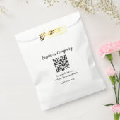 Simple business company website barcode QR add nam Bedankzakje (Gezegeld)