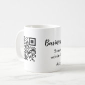 Simple business company website barcode QR add nam Koffiemok (Voorkant links)