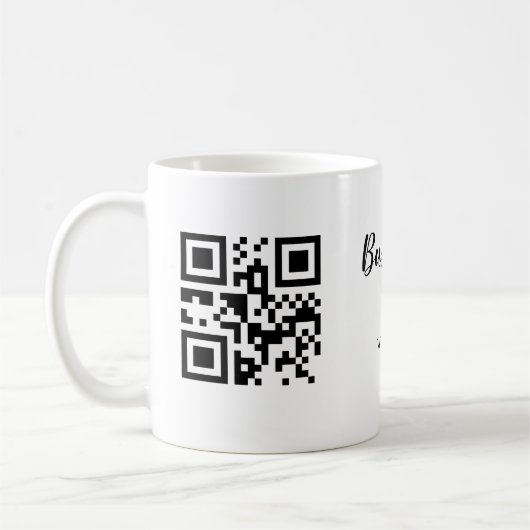 Simple business company website barcode QR add nam Koffiemok (Links)