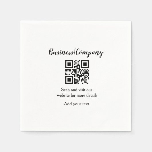 Simple business company website barcode QR add nam Servet (Voorkant)
