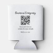 Simple business company website QR add nam Blikjeskoeler (Achterkant)