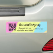Simple business company website QR add nam Bumpersticker (Op auto)