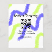 Simple business company website QR add nam Flyer (Achterkant)
