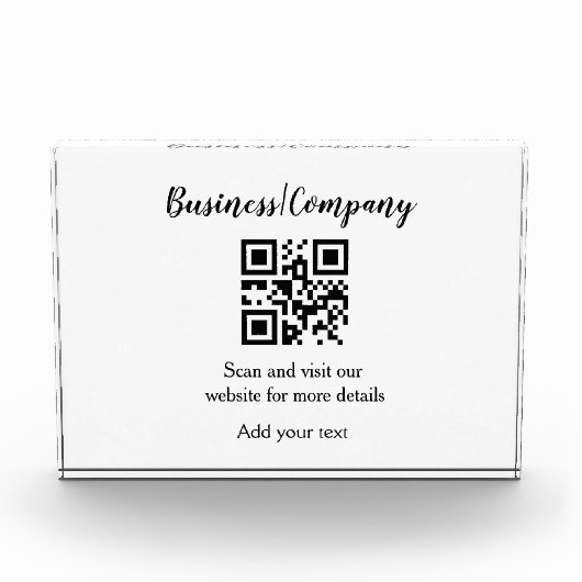 Simple business company website QR add nam Fotoblokken (Voorkant)