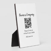 Simple business company website QR add nam Fotoplaat (Zijkant)