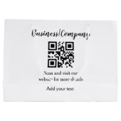 Simple business company website QR add nam Groot Cadeauzakje (Achterkant)
