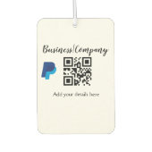 Simple business company website QR add nam Luchtverfrisser (Voorkant)