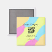 Simple business company website QR add nam Magneet (Voorkant / Achterkant)