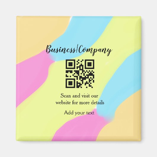 Simple business company website QR add nam Magneet (Voorkant)
