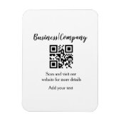 Simple business company website QR add nam Magneet (Verticaal)