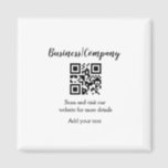 Simple business company website QR add nam Magneet<br><div class="desc">Designed for birthdays</div>