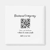 Simple business company website QR add nam Magneet (Voorkant)