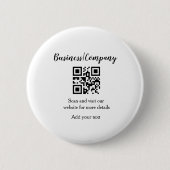 Simple business company website QR add nam Ronde Button 5,7 Cm (Voorkant)