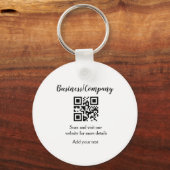 Simple business company website QR add nam Sleutelhanger (Voorkant)