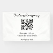 Simple business company website QR add nam Spandoek (Horizontaal)