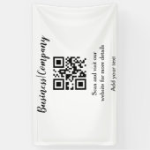 Simple business company website QR add nam Spandoek (Verticaal)