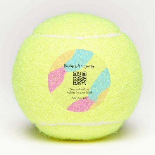 Simple business company website QR add nam Tennisballen (Voorkant)