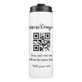 Simple business company website QR add nam Thermosbeker (Voorkant)